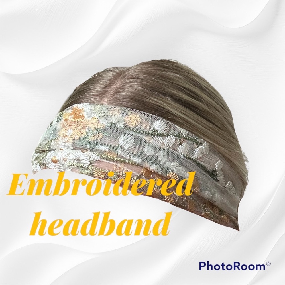 Embroidered headband